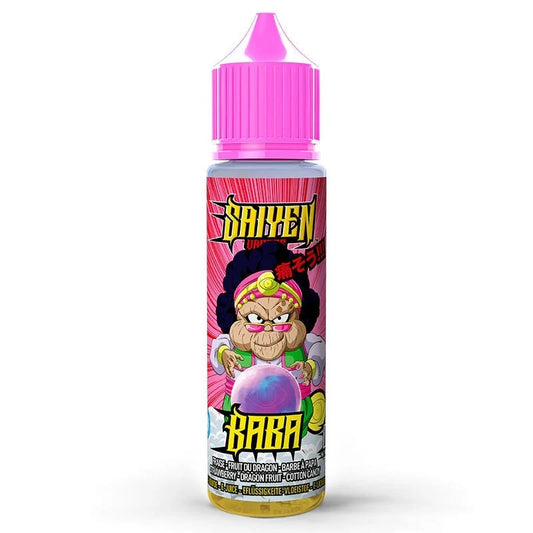 Baba Saiyen Vapors 50ml Fraise - Fruit du Dragon - Barbe à papa
