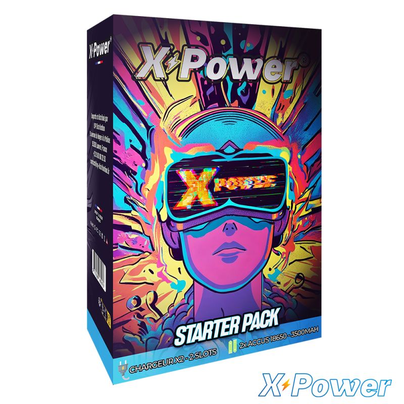 Starter Pack - Chargeur X2 + Accus 18650 - 3500mh
