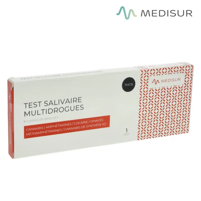 Test salivaire Medisur 6 classes Multi THC15