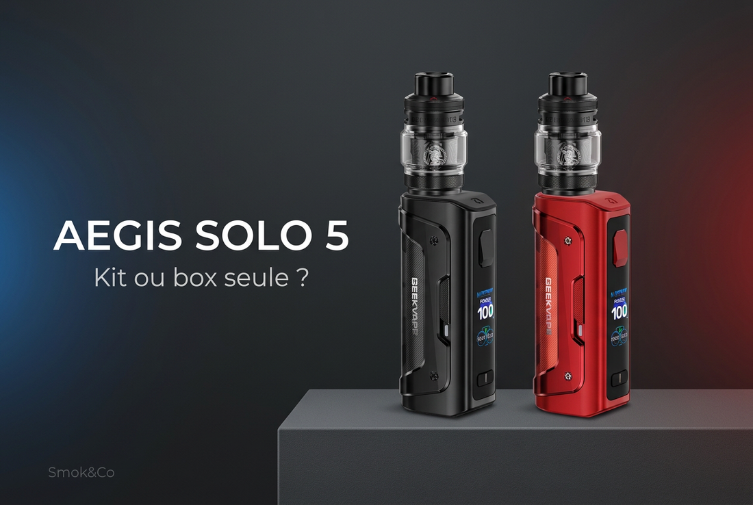 Aegis Solo 5 Geekvape : kit ou box seule, laquelle choisir ?