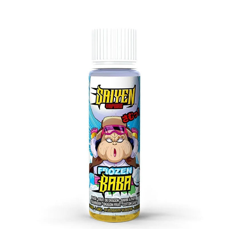 Frozen Baba Saiyen Vapors 50ml Fraise - Fruit du Dragon - Barbe à papa - Frais