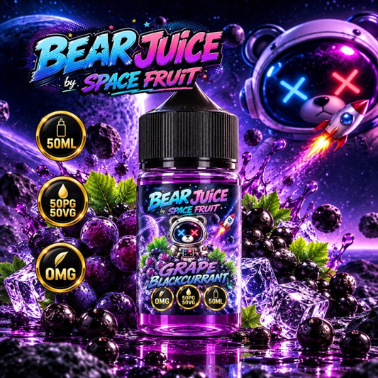 Grape Blackcurrant 0mg 50ml - Bear Juice by Space Fruit