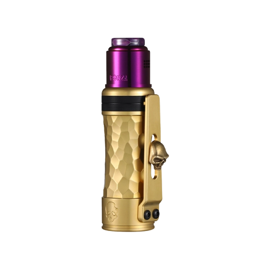 Kit Meca Bonza Pro Hammered Brass + Purple - Thunder Cloud x Vaping Bogan