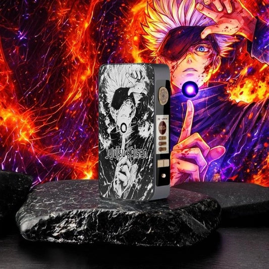Mod dotBox 220 V2 220W 2x18650 Gravé Gojo Gunmetal - Dotmod