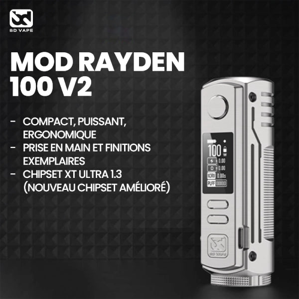 Rayden 100 V2 100W 21700/18650 - BD Vape