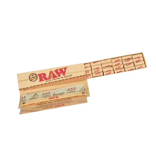 RAW Slim + tips préroulés par 24