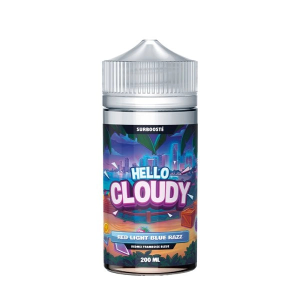 Red Light Blue Razz 0mg 200ml - Hello Cloudy