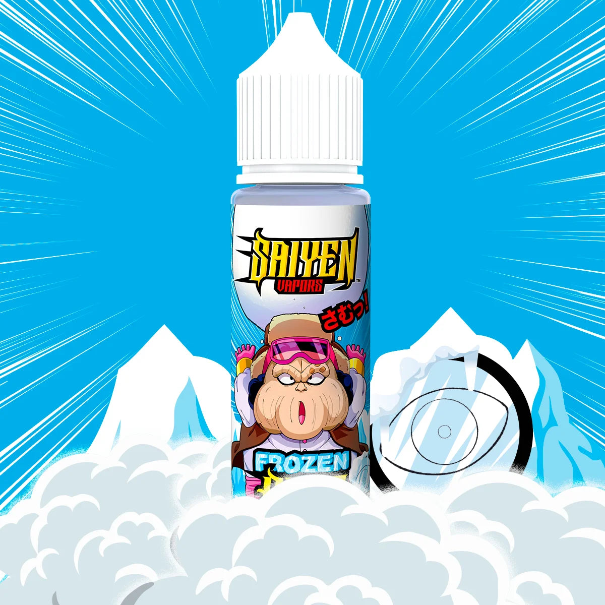 Frozen Baba Saiyen Vapors 50ml Fraise - Fruit du Dragon - Barbe à papa - Frais