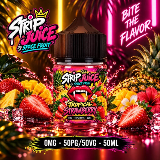 Tropical Strawberry 0mg 50ml - Strip Juice by Space Fruit